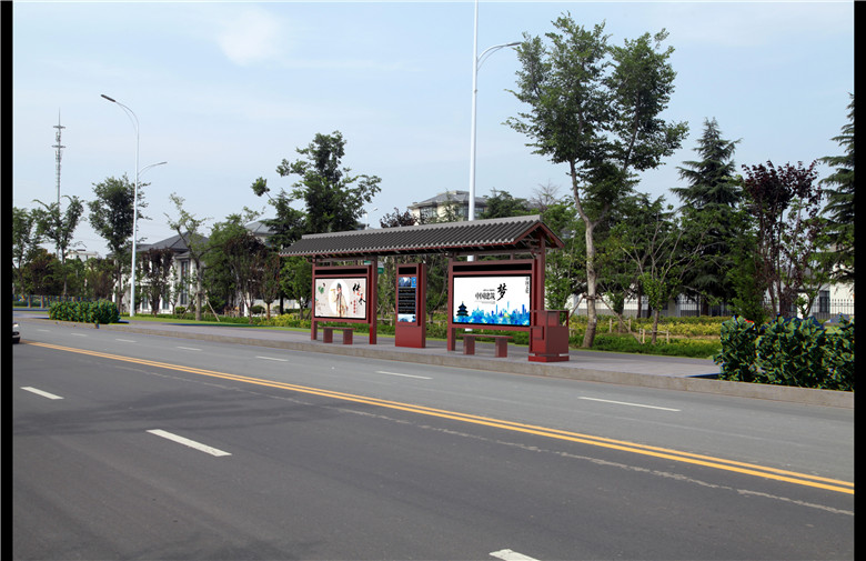 候車(chē)亭效果圖